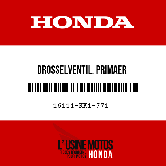 image de 16111-KK1-771 DROSSELVENTIL, PRIMAER