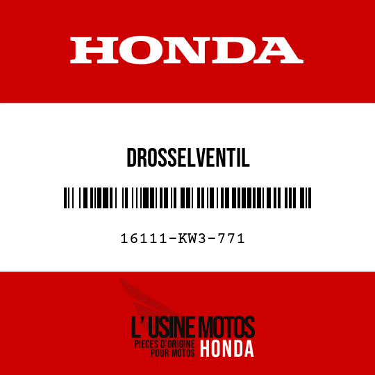 image de 16111-KW3-771 DROSSELVENTIL