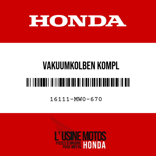 image de 16111-MW0-670 VAKUUMKOLBEN KOMPL