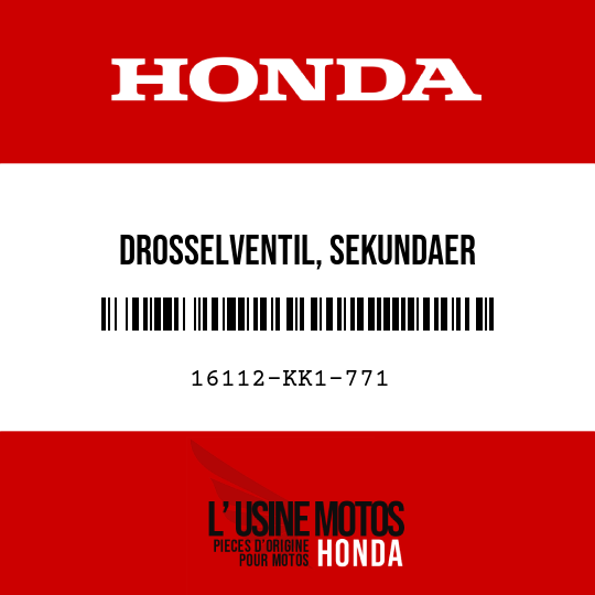 image de 16112-KK1-771 DROSSELVENTIL, SEKUNDAER