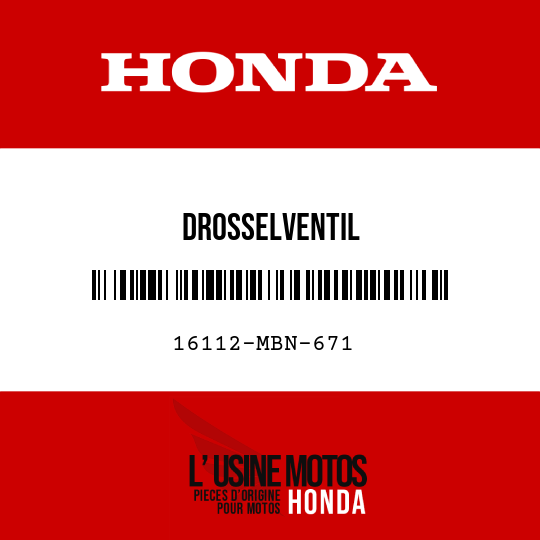 image de 16112-MBN-671 DROSSELVENTIL