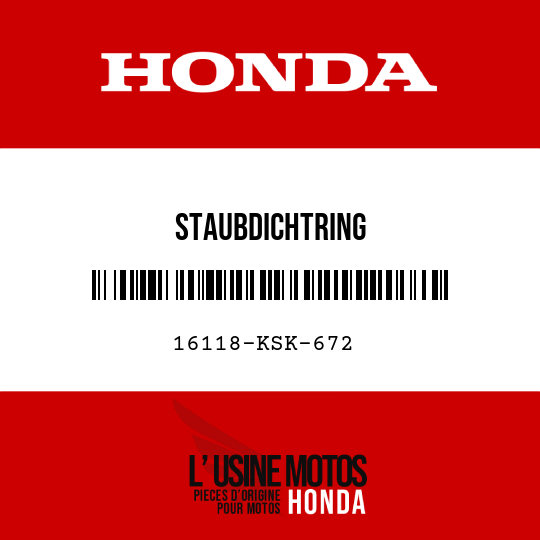 image de 16118-KSK-672 STAUBDICHTRING