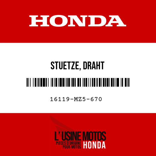 image de 16119-MZ5-670 STUETZE, DRAHT