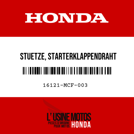 image de 16121-MCF-003 STUETZE, STARTERKLAPPENDRAHT