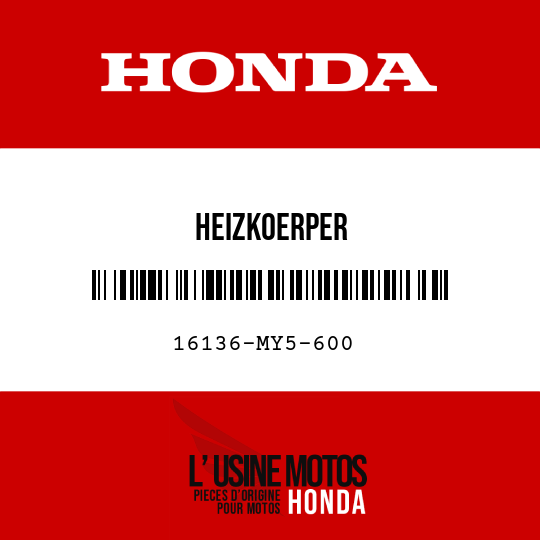 image de 16136-MY5-600 HEIZKOERPER