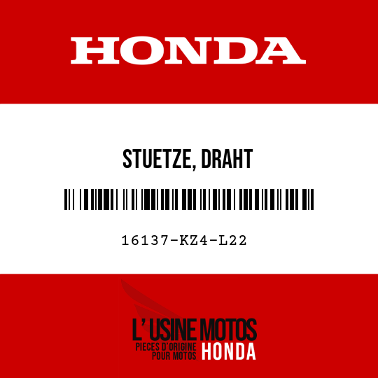 image de 16137-KZ4-L22 STUETZE, DRAHT