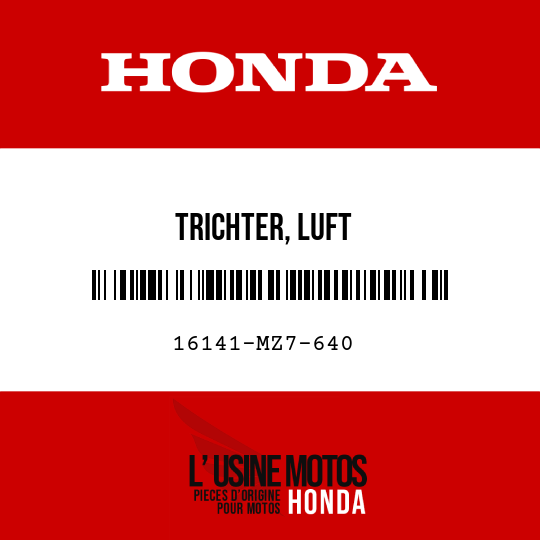 image de 16141-MZ7-640 TRICHTER, LUFT
