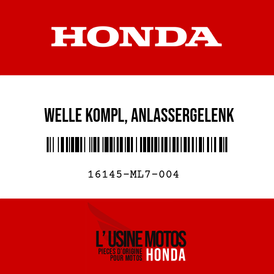 image de 16145-ML7-004 WELLE KOMPL, ANLASSERGELENK