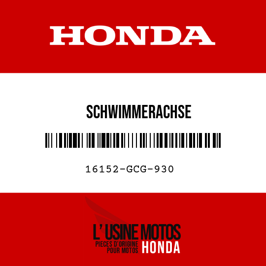 image de 16152-GCG-930 SCHWIMMERACHSE