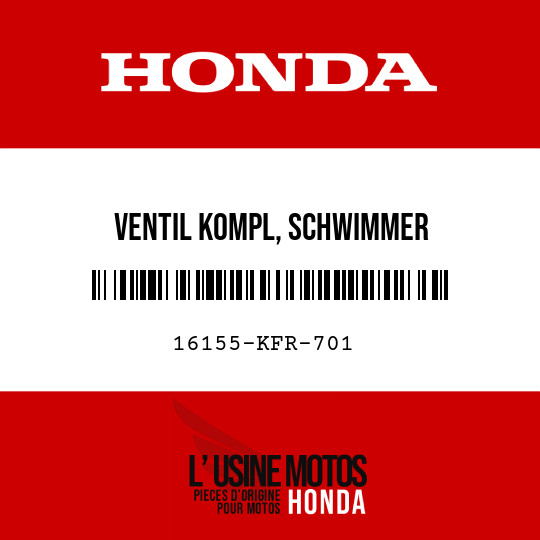 image de 16155-KFR-701 VENTIL KOMPL, SCHWIMMER