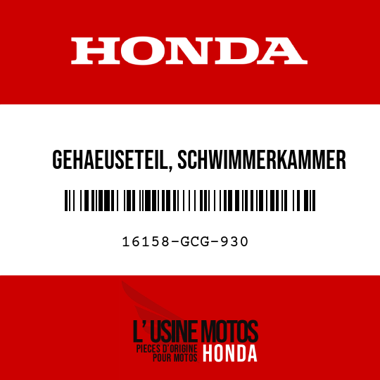 image de 16158-GCG-930 GEHAEUSETEIL, SCHWIMMERKAMMER
