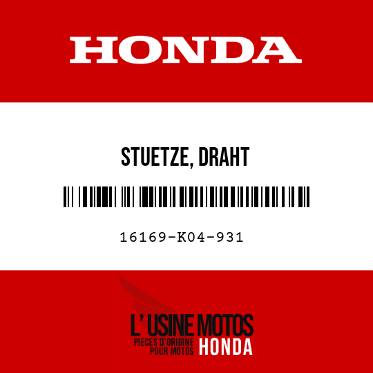 image de 16169-K04-931 STUETZE, DRAHT