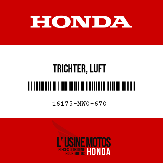 image de 16175-MW0-670 TRICHTER, LUFT