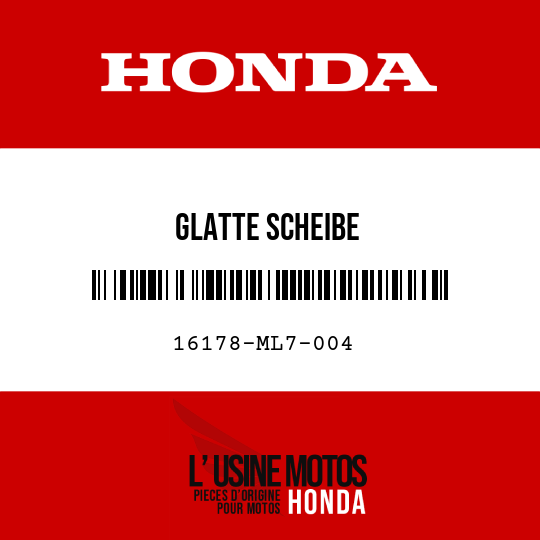 image de 16178-ML7-004 GLATTE SCHEIBE