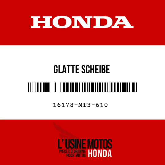 image de 16178-MT3-610 GLATTE SCHEIBE