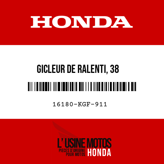 image de 16180-KGF-911 GICLEUR DE RALENTI, 38