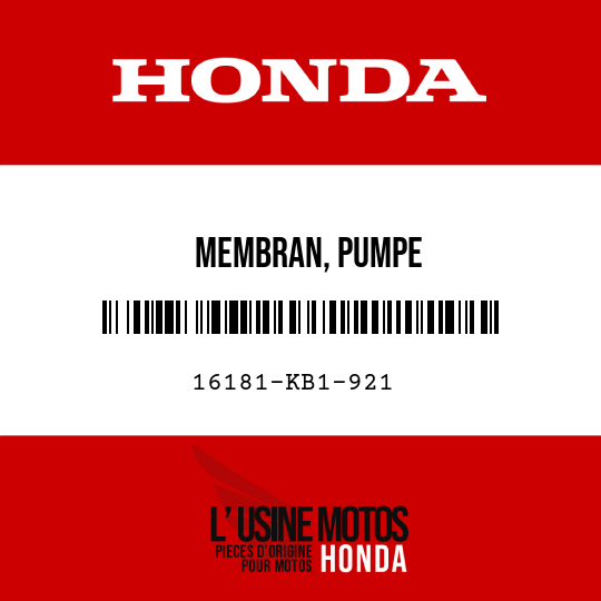 image de 16181-KB1-921 MEMBRAN, PUMPE