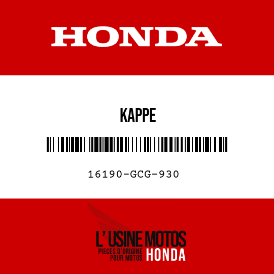 image de 16190-GCG-930 KAPPE