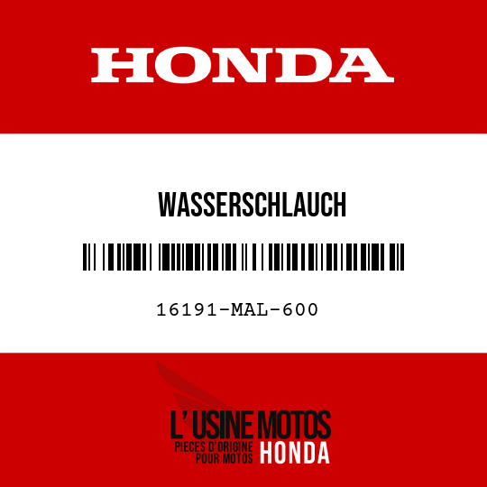 image de 16191-MAL-600 WASSERSCHLAUCH