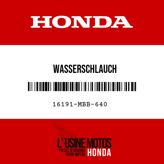 image de 16191-MBB-640 WASSERSCHLAUCH