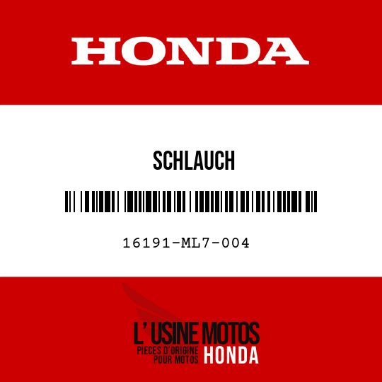 image de 16191-ML7-004 SCHLAUCH