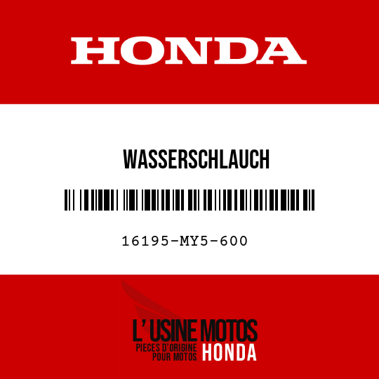 image de 16195-MY5-600 WASSERSCHLAUCH