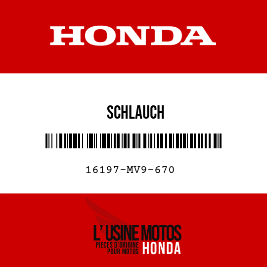 image de 16197-MV9-670 SCHLAUCH