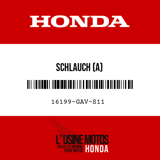 image de 16199-GAV-S11 SCHLAUCH (A)