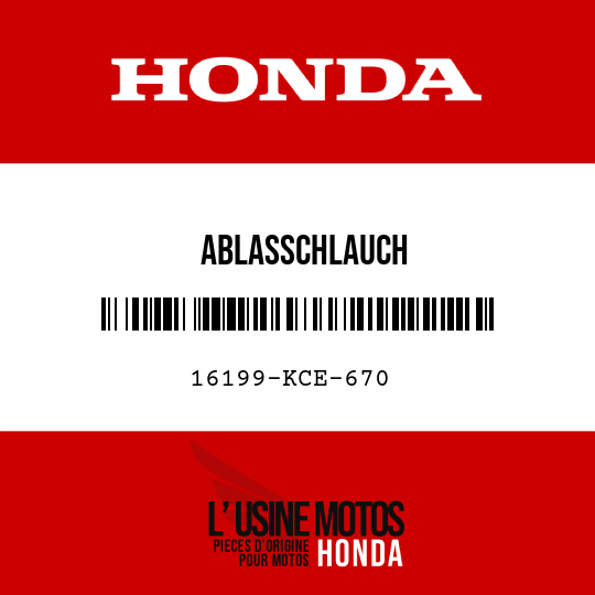 image de 16199-KCE-670 ABLASSCHLAUCH