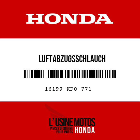 image de 16199-KF0-771 LUFTABZUGSSCHLAUCH