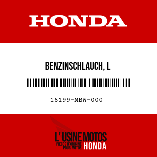 image de 16199-MBW-000 BENZINSCHLAUCH, L