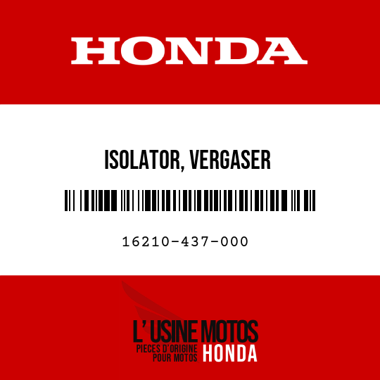 image de 16210-437-000 ISOLATOR, VERGASER