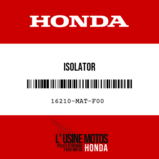 image de 16210-MAT-F00 ISOLATOR