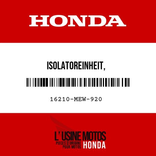 image de 16210-MEW-920 ISOLATOREINHEIT,