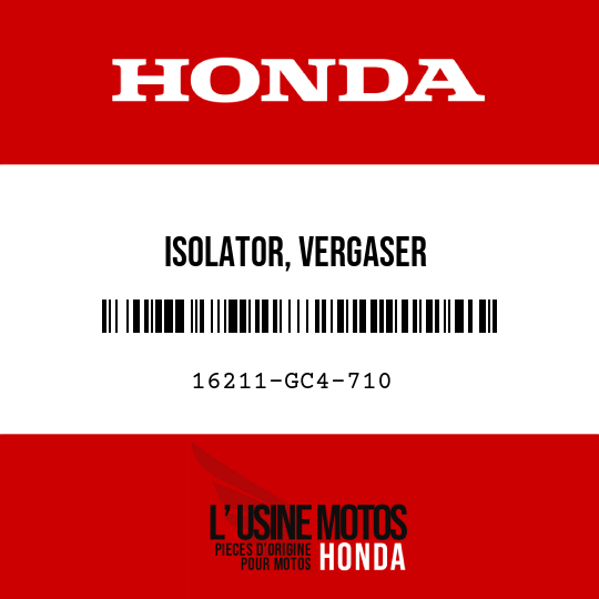 image de 16211-GC4-710 ISOLATOR, VERGASER