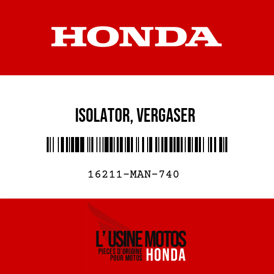 image de 16211-MAN-740 ISOLATOR, VERGASER