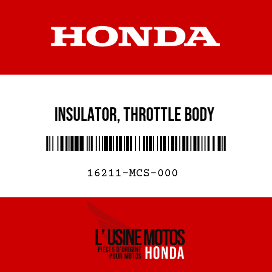 image de 16211-MCS-000 INSULATOR, THROTTLE BODY