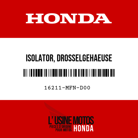 image de 16211-MFN-D00 ISOLATOR, DROSSELGEHAEUSE