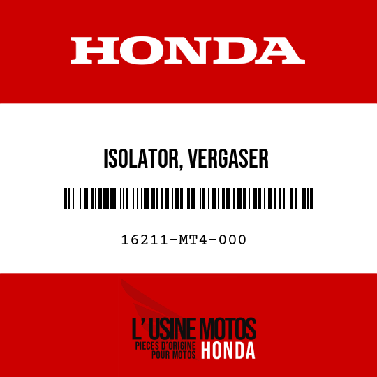 image de 16211-MT4-000 ISOLATOR, VERGASER