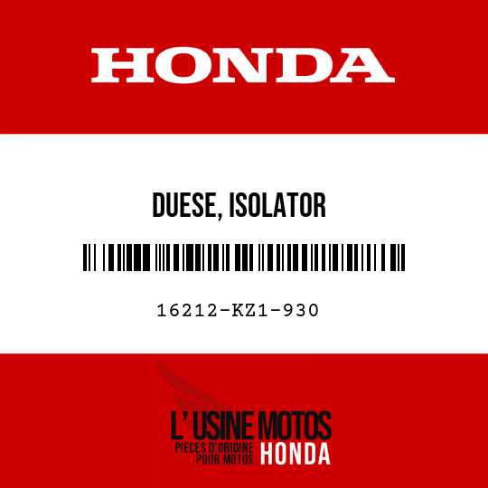 image de 16212-KZ1-930 DUESE, ISOLATOR