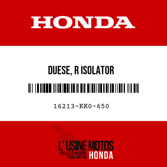 image de 16213-KK0-650 DUESE, R ISOLATOR