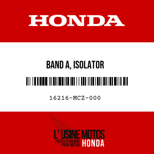 image de 16216-MCZ-000 BAND A, ISOLATOR