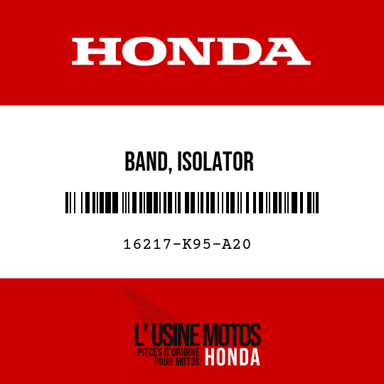 image de 16217-K95-A20 BAND, ISOLATOR