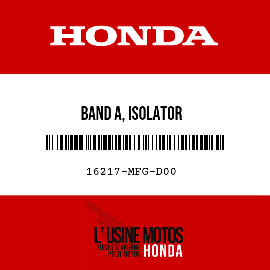 image de 16217-MFG-D00 BAND A, ISOLATOR