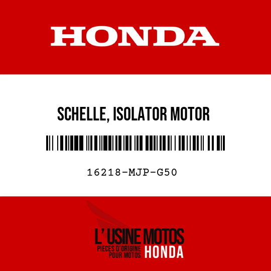 image de 16218-MJP-G50 SCHELLE, ISOLATOR MOTOR