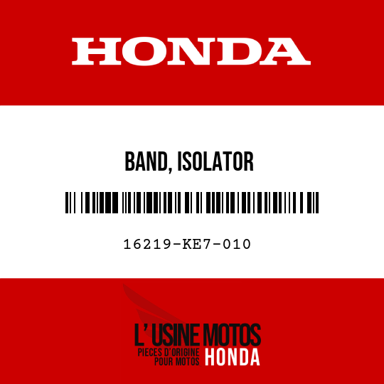 image de 16219-KE7-010 BAND, ISOLATOR