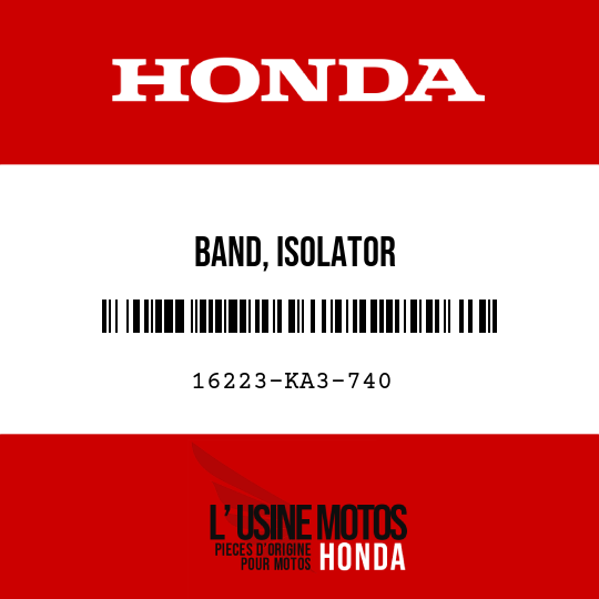 image de 16223-KA3-740 BAND, ISOLATOR