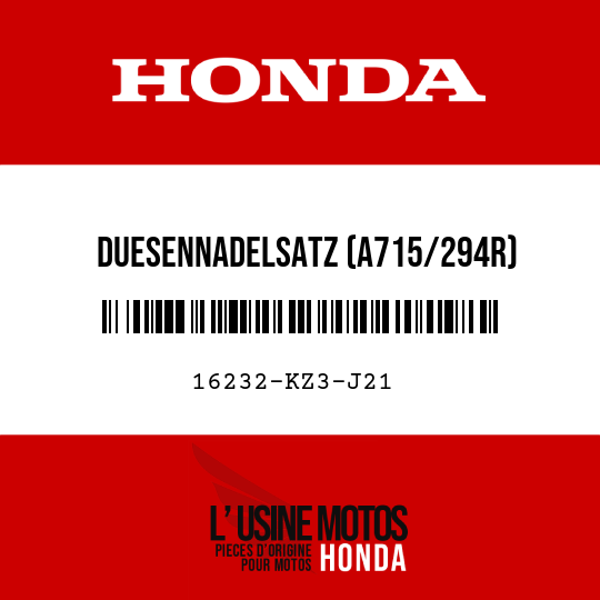 image de 16232-KZ3-J21 DUESENNADELSATZ (A715/294R)
