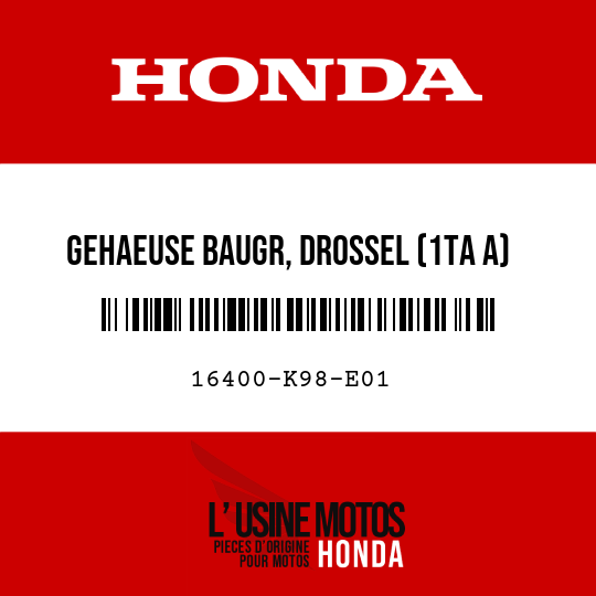 image de 16400-K98-E01 GEHAEUSE BAUGR, DROSSEL (1TA A)