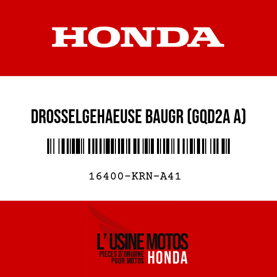 image de 16400-KRN-A41 DROSSELGEHAEUSE BAUGR (GQD2A A)